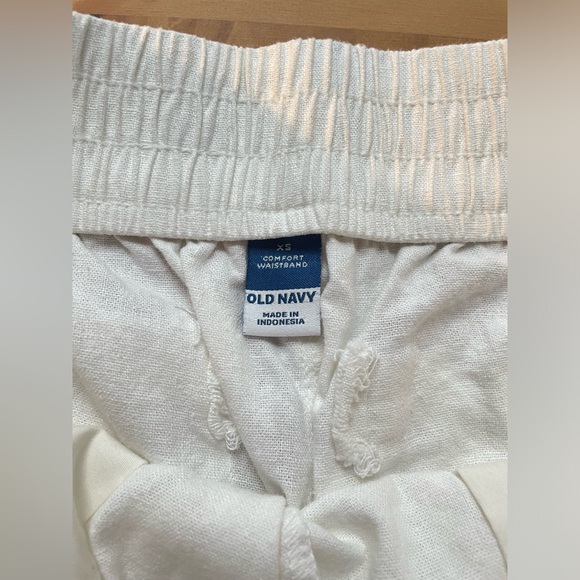 Old Navy White High-Waisted Linen Shorts - XS - Picture 5 of 5